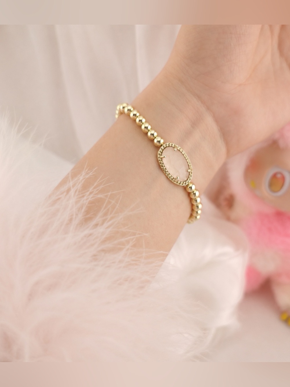 Kendra Scott Gold Beaded Bracelet
